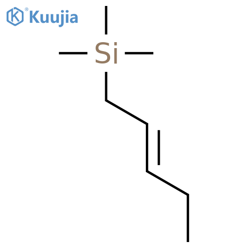 Trimethyl[(2E)-1-methyl-2-butenyl]silane structure