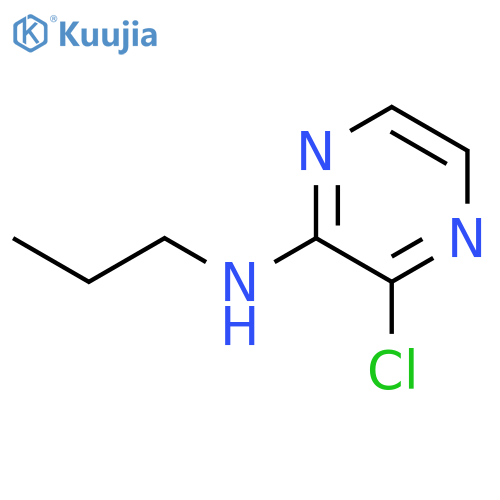 PYRAZINAMINE, 3-CHLORO-N-PROPYL- structure