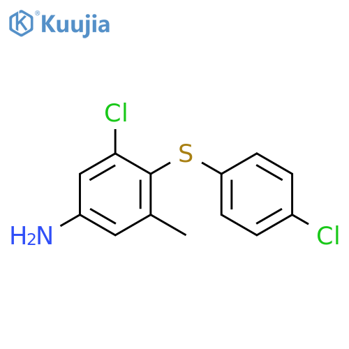 Benzenamine, 3-chloro-4-[(4-chlorophenyl)thio]-5-methyl- structure