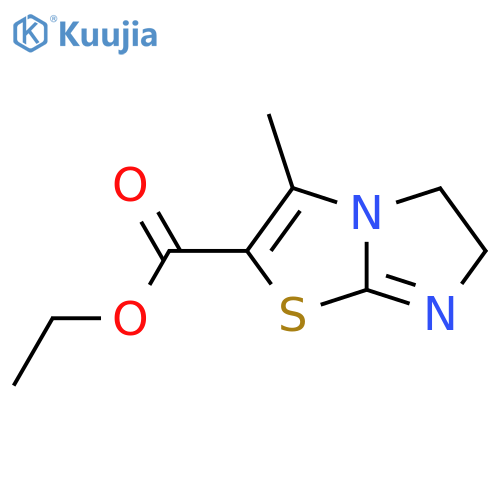 Imidazolo[2,1-b]thiazole-2-carboxylic acid, 5,6-dihydro-3-methyl-, ethyl ester structure