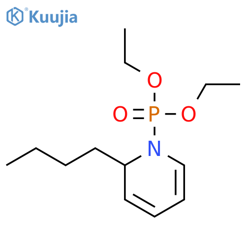 Phosphonic acid, (2-butyl-1(2H)-pyridinyl)-, diethyl ester structure