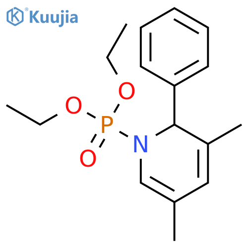 Phosphonic acid, (3,5-dimethyl-2-phenyl-1(2H)-pyridinyl)-, diethyl ester structure