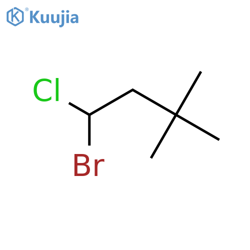 Butane, 1-bromo-1-chloro-3,3-dimethyl- structure