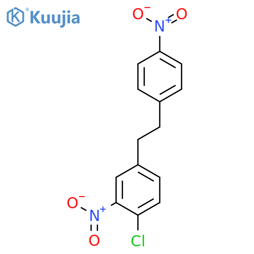 Benzene, 1-chloro-2-nitro-4-[2-(4-nitrophenyl)ethyl]- structure