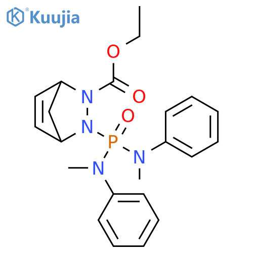 2,3-Diazabicyclo[2.2.1]hept-5-ene-2-carboxylic acid,3-[bis(methylphenylamino)phosphinyl]-, ethyl ester structure