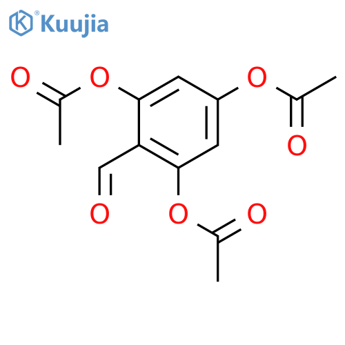 Benzaldehyde, 2,4,6-tris(acetyloxy)- structure