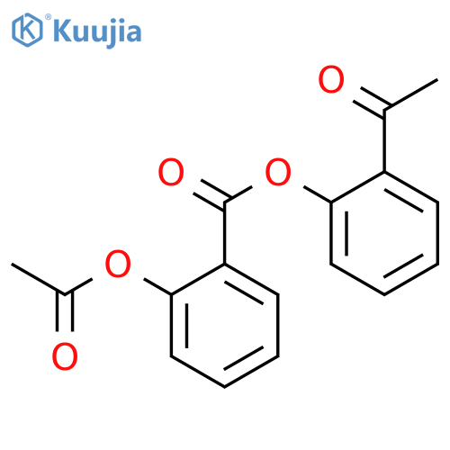 BENZOIC ACID, 2-(ACETYLOXY)-, 2-ACETYLPHENYL ESTER structure
