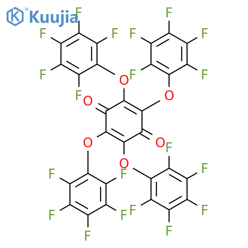 2,5-CYCLOHEXADIENE-1,4-DIONE, 2,3,5,6-TETRAKIS(PENTAFLUOROPHENOXY)- structure