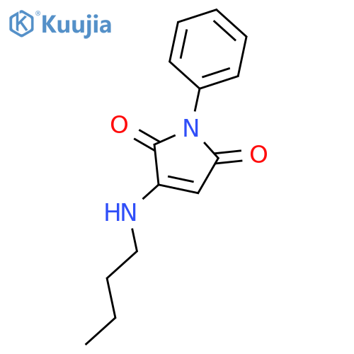 1H-Pyrrole-2,5-dione, 3-(butylamino)-1-phenyl- structure