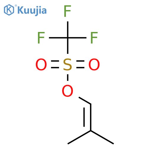 Methanesulfonic acid,1,1,1-trifluoro-, 2-methyl-1-propen-1-yl ester structure