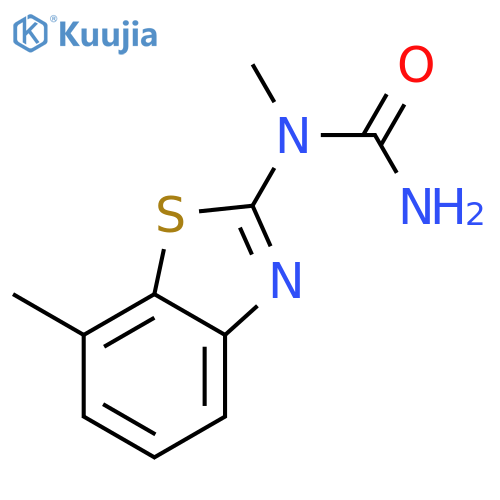 urea, n-methyl-n-(7-methyl-2-benzothiazolyl)- (9ci) structure