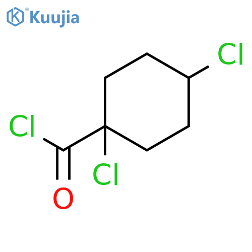 Cyclohexanecarbonyl chloride, 1,4-dichloro- structure