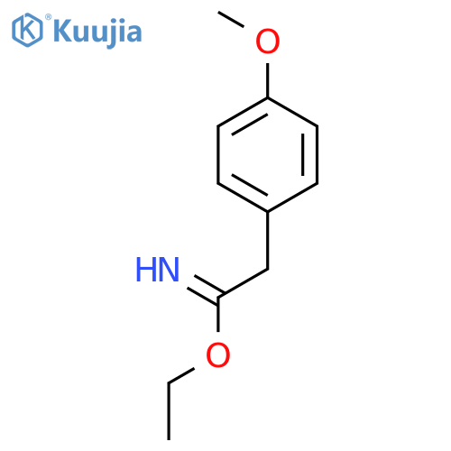 Benzeneethanimidic acid, 4-methoxy-, ethyl ester structure