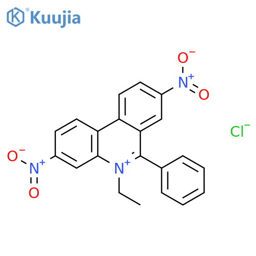 Phenanthridinium, 5-ethyl-3,8-dinitro-6-phenyl-, chloride structure