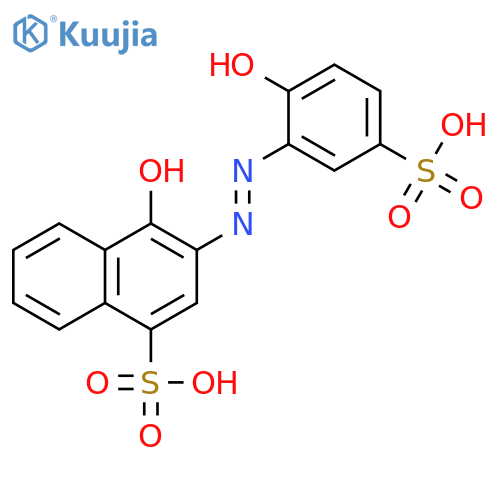 3-[2-(2-Hydroxy-5-sulfophenyl)hydrazinylidene]-4-oxo-3,4-dihydronaphthalene-1-sulfonic acid structure