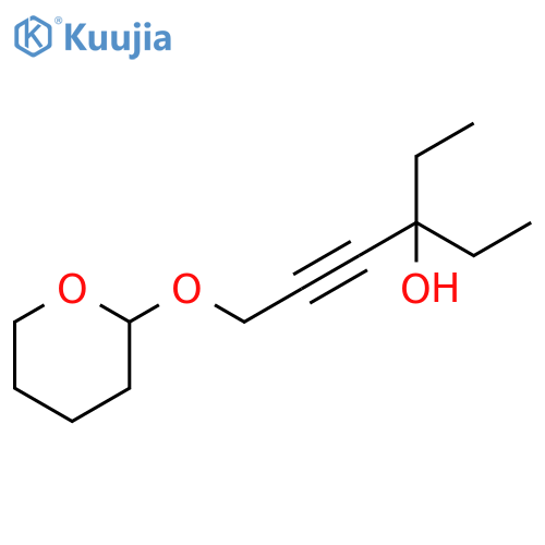 4-Hexyn-3-ol, 3-ethyl-6-[(tetrahydro-2H-pyran-2-yl)oxy]- structure