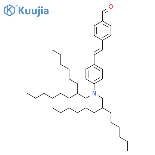 4-(2-{4-[Bis(2-hexyloctyl)amino]phenyl}ethenyl)benzaldehyde structure