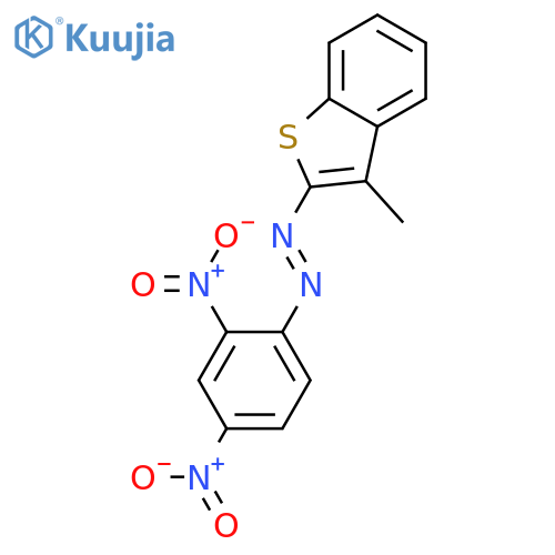 Diazene, (2,4-dinitrophenyl)(3-methylbenzo[b]thien-2-yl)- structure