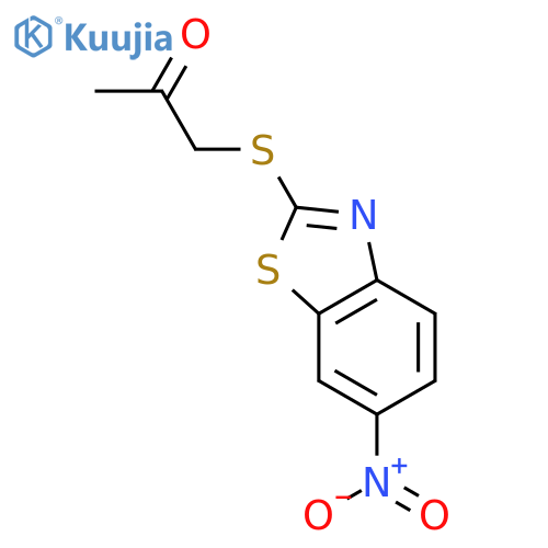 1-(6-Nitro-1,3-benzothiazol-2-yl)thioacetone structure