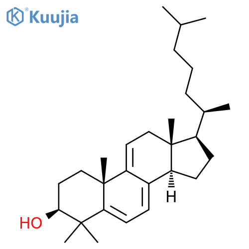 Cholesta-5,7,9(11)-trien-3-ol, 4,4-dimethyl-, (3beta)- structure