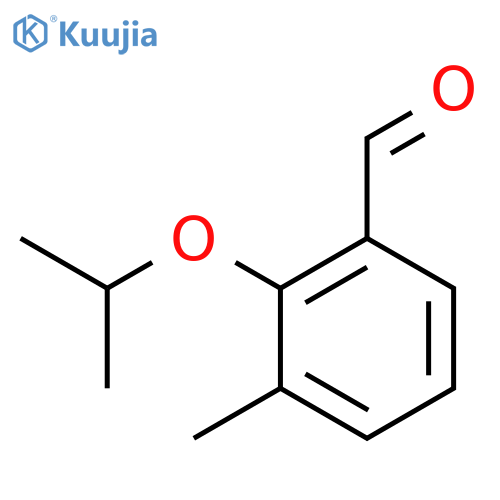 Benzaldehyde, 3-methyl-2-(1-methylethoxy)- structure
