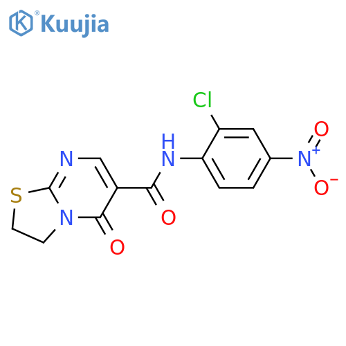N-(2-chloro-4-nitrophenyl)-5-oxo-2H,3H,5H-1,3thiazolo3,2-apyrimidine-6-carboxamide structure