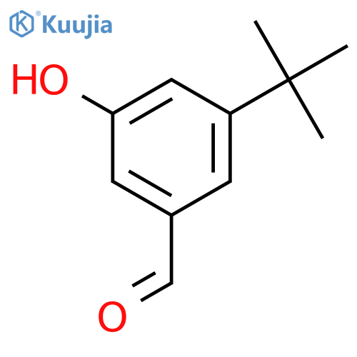 3-tert-butyl-5-hydroxybenzaldehyde structure