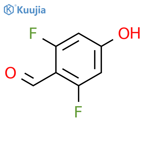 2,6-Difluoro-4-hydroxybenzaldehyde structure