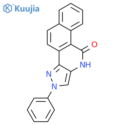 10H-BENZO[H]PYRAZOLO[4,3-C]ISOQUINOLIN-10-ONE, 2,11-DIHYDRO-2-PHENYL- structure