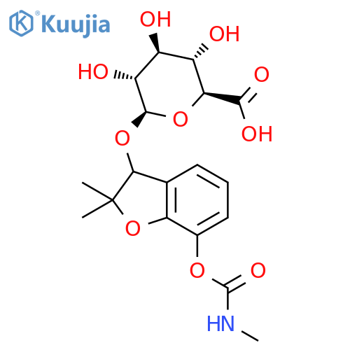 b-D-Glucopyranosiduronicacid, 2,3-dihydro-2,2-dimethyl-7-[[(methylamino)carbonyl]oxy]-3-benzofuranyl structure