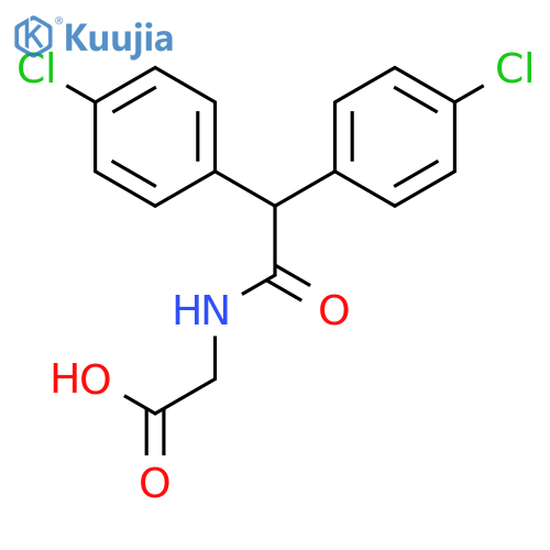 GLYCINE, N-[BIS(4-CHLOROPHENYL)ACETYL]- structure