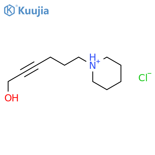 2-Hexyn-1-ol,6-(1-piperidinyl)-, hydrochloride (1:1) structure