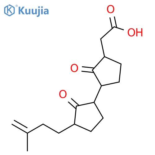 [1,1'-Bicyclopentyl]-3-acetic acid, 3'-(3-methyl-3-butenyl)-2,2'-dioxo- structure
