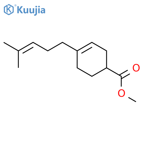 Methyl 4-(4-methylpent-3-en-1-yl)cyclohex-3-ene-1-carboxylate structure