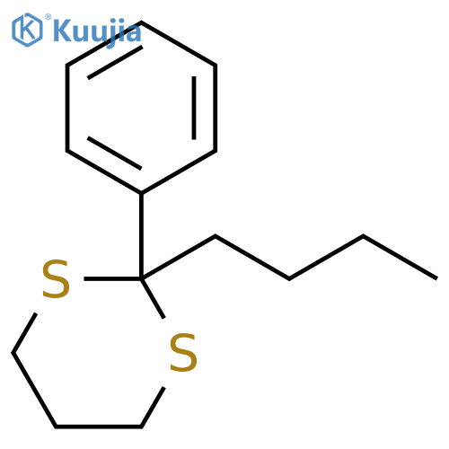 1,3-Dithiane, 2-butyl-2-phenyl- structure