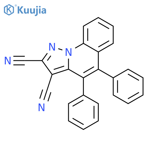 4,5-diphenylpyrazolo[1,5-a]quinoline-2,3-dicarbonitrile structure