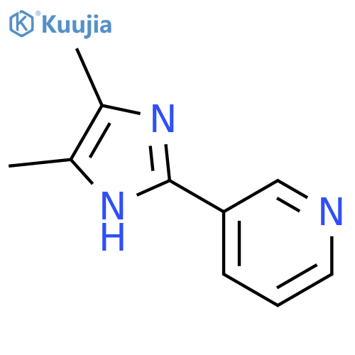 3-(4,5-dimethyl-1H-imidazol-2-yl)pyridine structure
