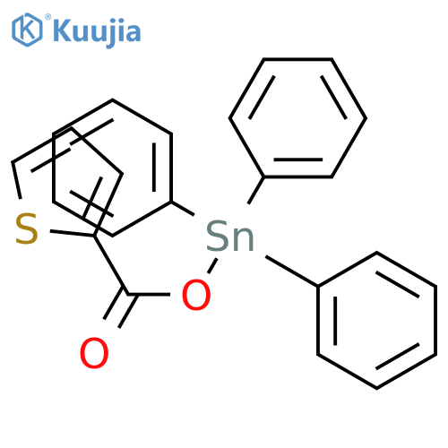 STANNANE, TRIPHENYL[(2-THIENYLCARBONYL)OXY]- structure