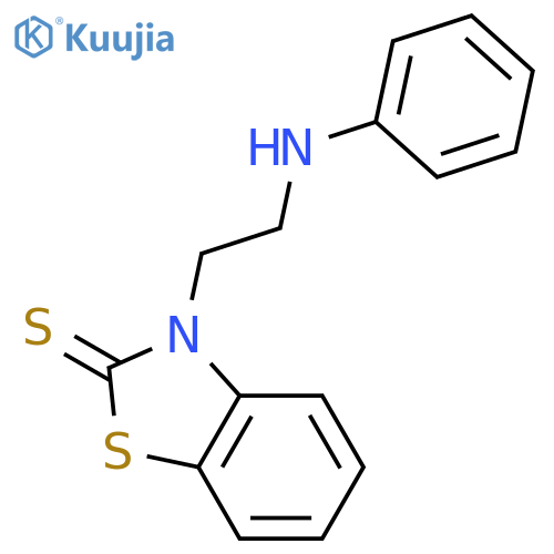 2(3H)-Benzothiazolethione,3-[2-(phenylamino)ethyl]- structure