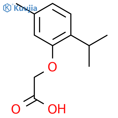 (2-Isopropyl-5-methylphenoxy)acetic acid structure