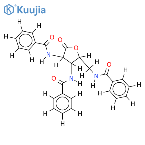 1,4-Lactone,tri-N-benzoyl-(2S,3S,4R)-2,3,5-Triamino-4-hydroxypentanoic acid structure