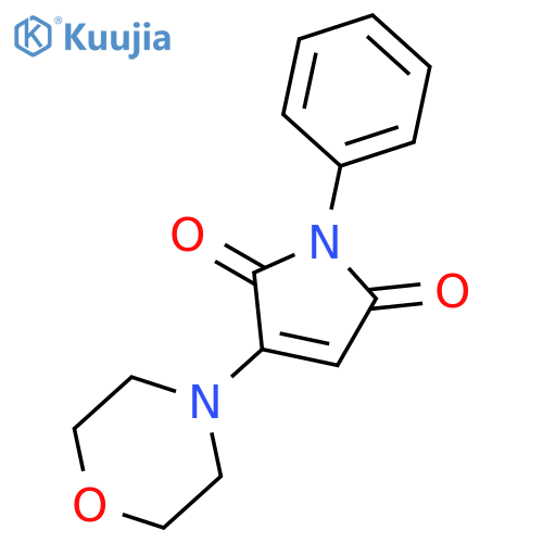 1H-Pyrrole-2,5-dione, 3-(4-morpholinyl)-1-phenyl- structure