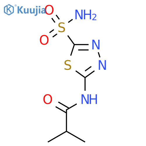 Propanamide, N-[5-(aminosulfonyl)-1,3,4-thiadiazol-2-yl]-2-methyl- structure