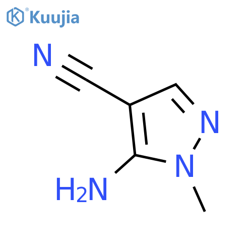 5-amino-1-methyl-pyrazole-4-carbonitrile structure