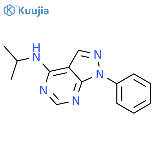 1H-Pyrazolo[3,4-d]pyrimidin-4-amine,N-(1-methylethyl)-1-phenyl- structure