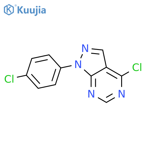 4-chloro-1-(4-chlorophenyl)-1H-pyrazolo[3,4-d]pyrimidine structure