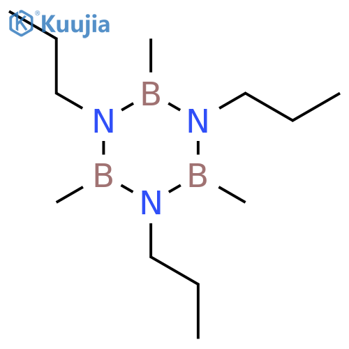 2,4,6-Trimethyl-1,3,5-tripropyl-1,3,5,2,4,6-triazatriborinane structure