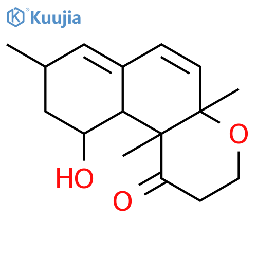 (4aR,8S,10S,10aS,10bS)-10-hydroxy-4a,8,10b-trimethyl-2,3,4a,8,9,10,10a,10b-octahydro-1H-benzo[f]chromen-1-one structure