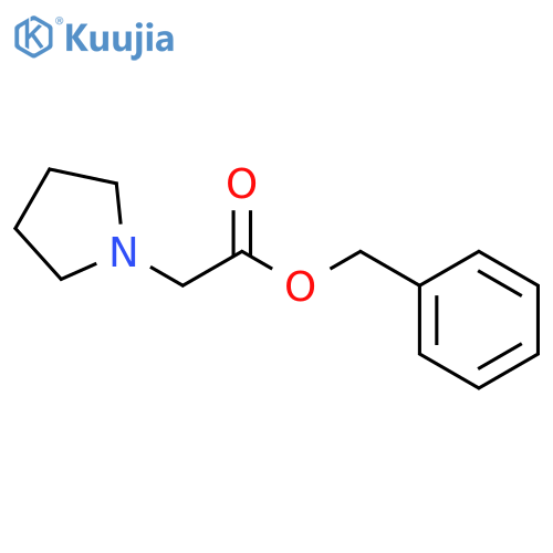 1-PYRROLIDINEACETIC ACID, PHENYLMETHYL ESTER structure