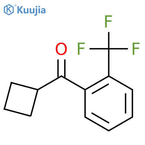 Cyclobutyl-[2-(trifluoromethyl)phenyl]methanone structure